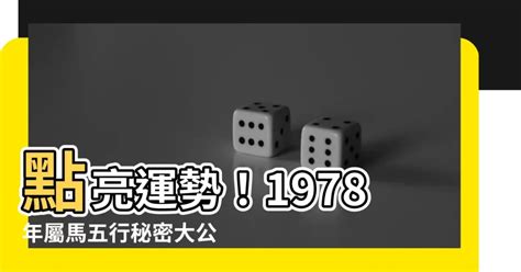 1978屬馬五行